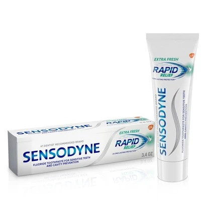 Sensodyne Rapid Relief Extra Fresh Toothpaste 3.4oz