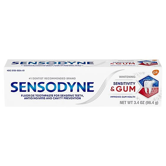 Sensodyne + Gum Whitening Single Pack 1ct