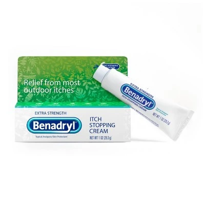 Benadryl Extra Strength Itch Relief Cream Topical Analgesic  1oz