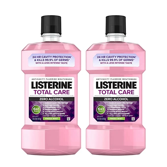 Listerine Total Care Zero Mouthwash  33.8 fl oz/2pk