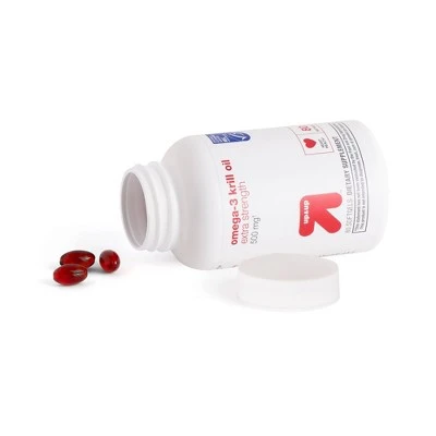 Omega 3 Krill Oil Extra Strength 500mg Softgels  80ct  Up&Up™