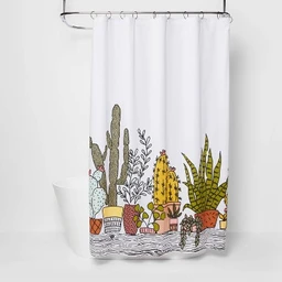 Room Essentials Plants Print Shower Curtain Restful Green Room Essentials™
