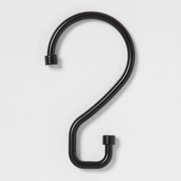 Made By Design S Hook Without Roller Ball Shower Curtain Rings Matte Black Made By Design™