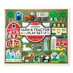 Melissa & Doug Melissa & Doug Wooden Farm & Tractor Play Set (33pc)