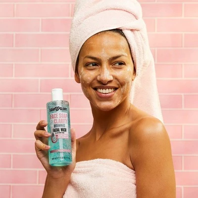 Soap & Glory Face Soap & Clarity 3 IN 1 Daily Vitamin C Facial Wash  11.8 fl oz