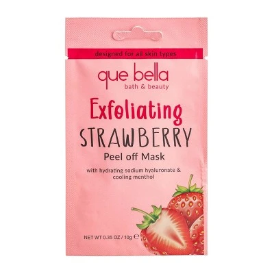 Que Bella Revitalizing Strawberry Peel Off Face Mask  0.35oz