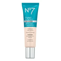No7 No7 Protect & Perfect Advanced All in One Foundation Light Shades  1 fl oz