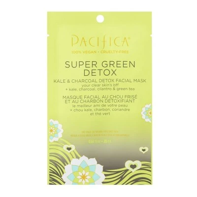 Pacifica Super Green Detox Kale & Charcoal Face Mask 0.67 fl oz