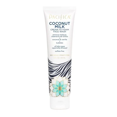 Pacifica Coconut Milk Cream to Foam Face Wash  5 fl oz