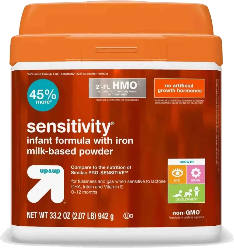Sensitivity HMO Infant Formula with Iron Powder  33.2oz  Up&Up™