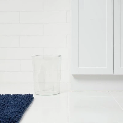 Solid Bathroom Wastebasket Clear Room Essentials™