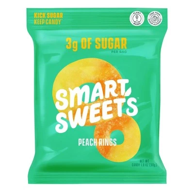 SmartSweets Peach Rings 1.8oz