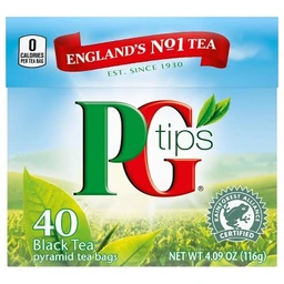 PG Tips PG tips Premium Black Tea Black Tea Pyramid Tea Bags  40ct
