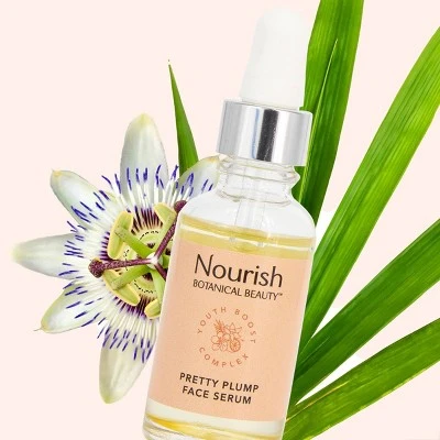 Nourish Organic Botanical Beauty Pretty Plump Face Serum  1 fl oz