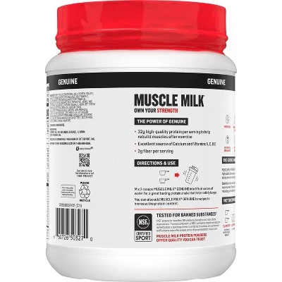 Muscle Milk Lean Muscle Protein Powder  Chocolate  1.93lb