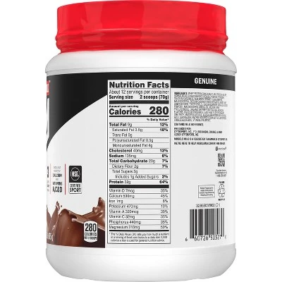 Muscle Milk Lean Muscle Protein Powder  Chocolate  1.93lb