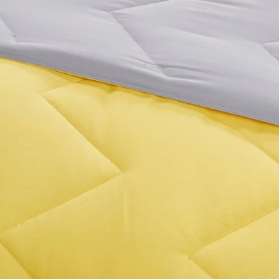 Teal/Gray Penny Reversible Down Alternative Comforter Mini Set
