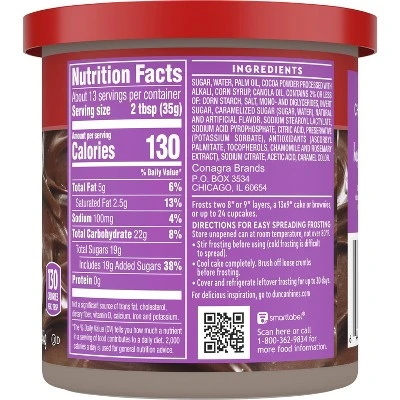 Duncan Hines Chocolate Frosting  16oz