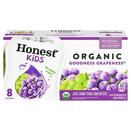 Honest Kids Honest Kids Goodness Grapeness Organic Juice Drinks 8pk/6.75 fl oz Pouches