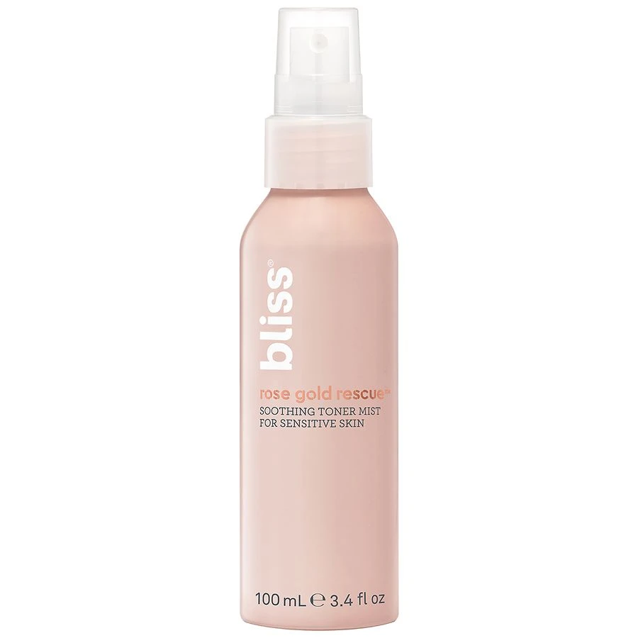 Bliss Rose Gold Rescue Soothing Toner Mist For Sensitive Skin  3.4 fl oz
