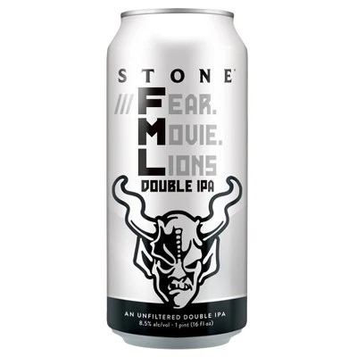 Stone ///Fear.Movie.Lions Double IPA Beer 6pk/16 fl oz Cans
