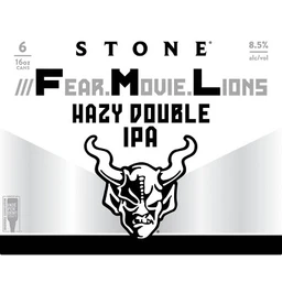 Stone Stone ///Fear.Movie.Lions Double IPA Beer 6pk/16 fl oz Cans