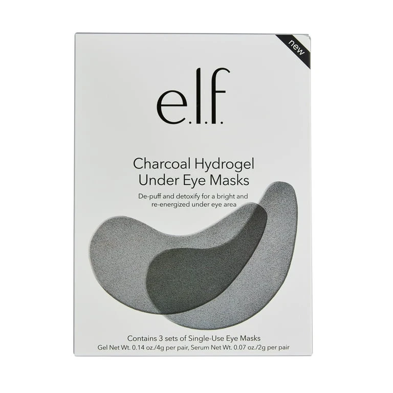 e.l.f. Charcoal Hydrogel Under Eye Mask 0.14oz & 0.07oz