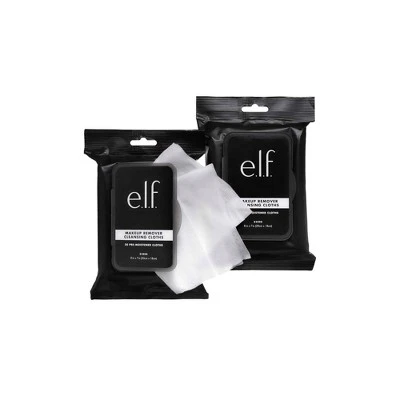 e.l.f. Makeup Remover Cleansing Cloths  2 Pack