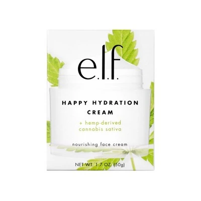 e.l.f. Happy Hydration Cream + hemp derived Cannabis Sativa Seed Oil