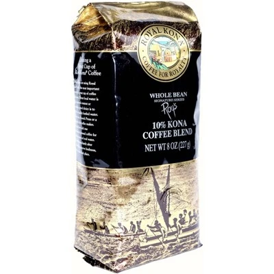 Royal Kona Roy's Medium Roast Whole Bean Coffee  8oz