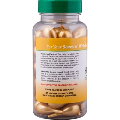 Sanar Naturals Healthy Skin Vitamin E & Aloe Vera Lotion Capsules 60ct