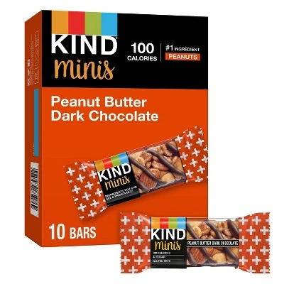 KIND Minis Peanut Butter Dark Chocolate 10ct