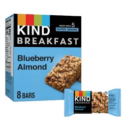 KIND KIND Blueberry Almond Breakfast Bars  4pk of 2 Bars