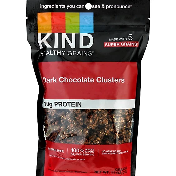 Kind Healthy Grains Whole Grain Clusters, Dark Chocolate