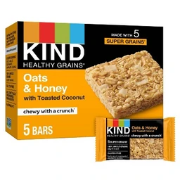 KIND KIND Healthy Grains Oats & Honey, Gluten Free Granola Bars  5ct