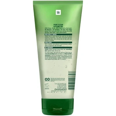 Garnier Fructis Style Pure Clean Extra Strong Hold Styling Gel  6.8 fl oz