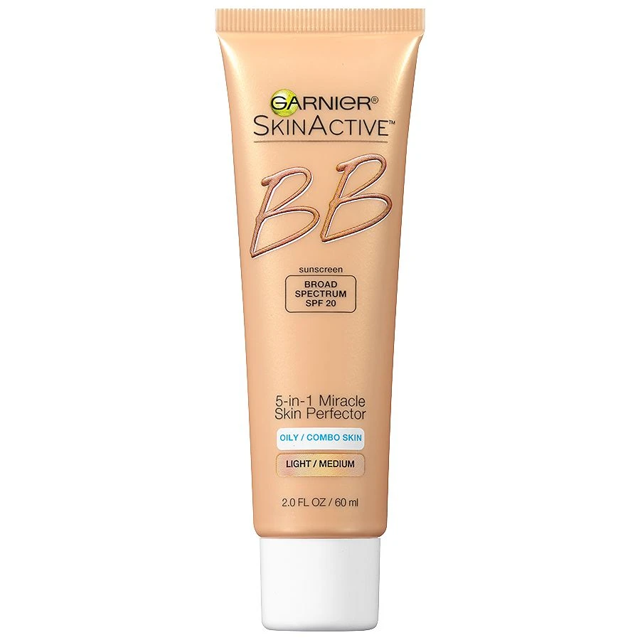 Unscented Garnier SkinActive BB Cream Oil Free Face Moisturizer Light/Medium  2 fl oz