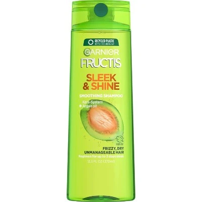 Garnier Fructis Sleek & Shine Shampoo for Frizzy, Dry, Unmanageable Hair 12.5 fl oz
