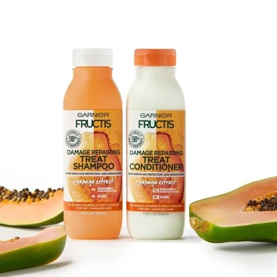 Garnier Fructis Papaya Extract Damage Repair Treat Conditioner  11.8 fl oz