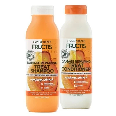 Garnier Fructis Papaya Damage Repairing Treat Shampoo  11.8 fl oz