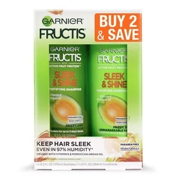 Garnier Garnier Fructis Active Fruit Protein Sleek & Shine Shampoo & Conditioner Twin Pack  24.5 fl oz