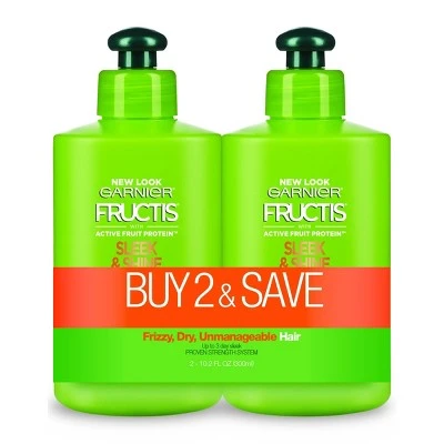 Garnier Fructis Active Fruit Protein Sleek & Shine Hair Treatment Set  10.2 fl oz