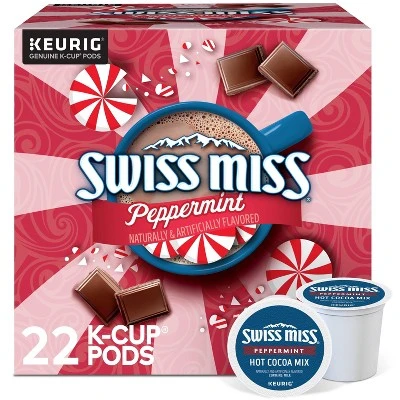 Swiss Miss Peppermint Cocoa  K Cup Pods  22ct