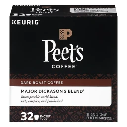 Peet's Coffee Peet's Major Dickason's Blend Dark Roast Keurig K Cups Pods 32ct