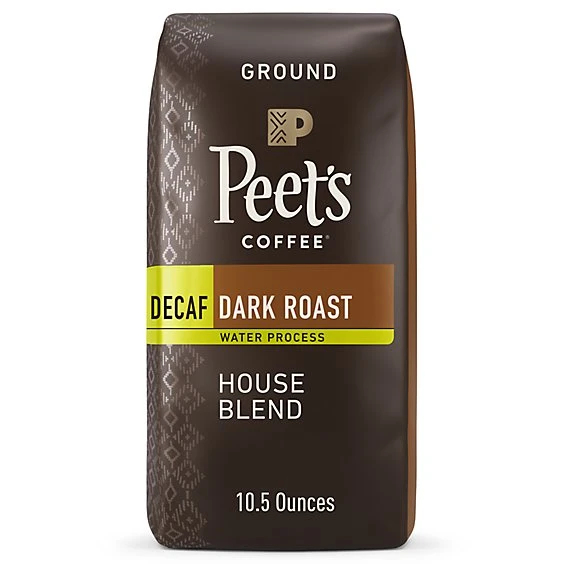 Peet's Decaf House Dark Roast Ground Coffee 10.5oz