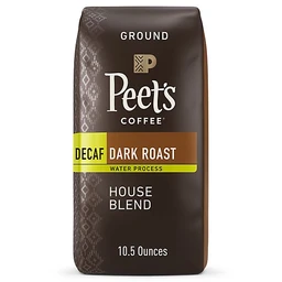 Peet's Coffee Peet's Decaf House Dark Roast Ground Coffee 10.5oz