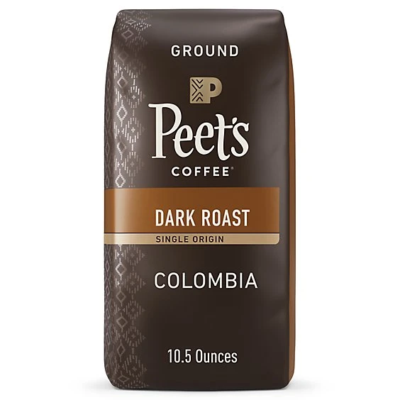 Peet's Colombia Single Origin Dark Roast Ground Coffee 10.5oz
