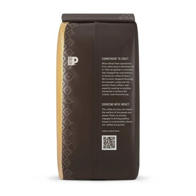 Peet's Brazil Single Origin Medium Roast Ground Coffee 10.5oz