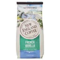 New England Coffee New England French Vanilla Decaf Medium Roast Ground Coffee  10oz