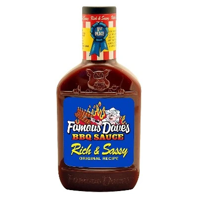 Famous Dave's Rich & Sassy Barbeque Sauce  20oz